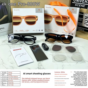 Lunettes IA avec caméras ChatGPT Mate (1080P) pour appels photo/vidéo et <span class=keywords><strong>traduction</strong></span> en temps réel, lunettes de soleil à verres photochromiques - Product Image 2