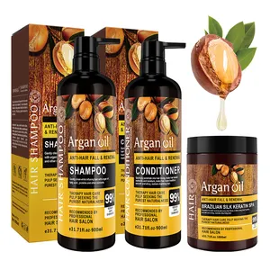 Commercio all'ingrosso popolare shampoo naturale olio di ricino shampoo senza solfato per la cura della perdita dei capelli cheratina olio di argan shampoo per capelli
