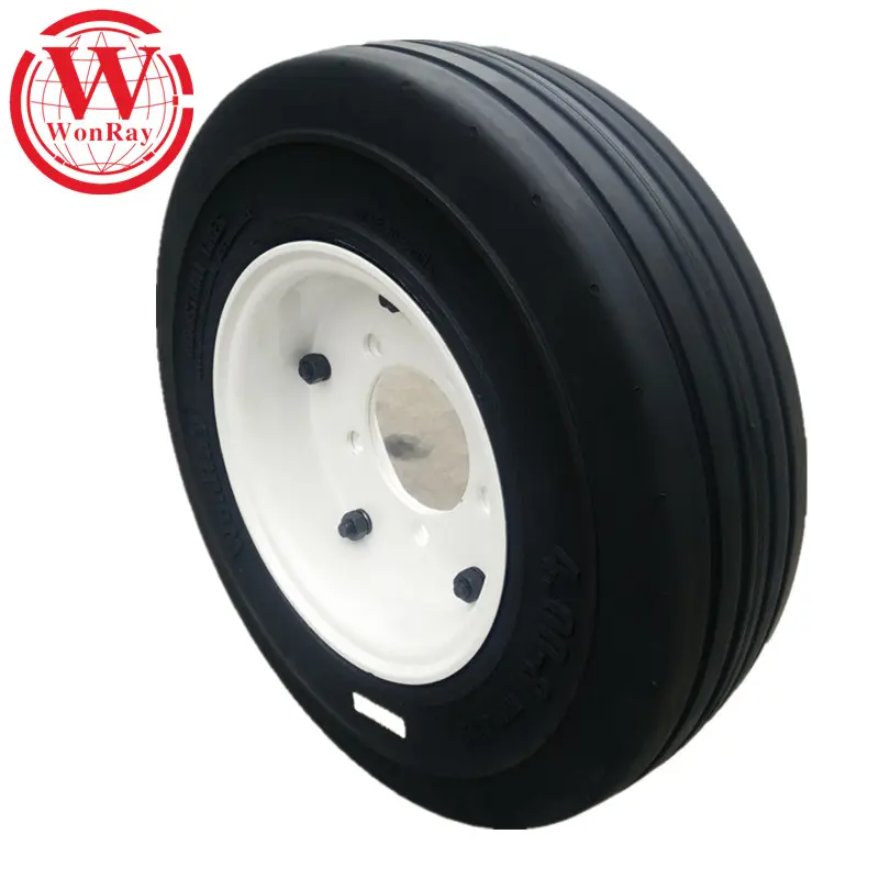 제조 업체 도매 바이어스 보트 트레일러 타이어 5.3x12 4.00-8 솔리드 고무 타이어