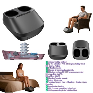 Портативный массажер для стоп и голеней Healthpal с опциональным беспроводным пультом дистанционного управления для полного расслабления стоп - Product Image 2