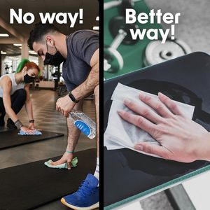 Lingettes désinfectantes OEM pour tapis de yoga et <span class=keywords><strong>corps</strong></span>, pour studio, salle de sport, spa et fitness - Product Image 5