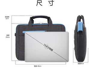 Sacoche d'affaires pour homme de grande capacité personnalisée, imperméable, en Oxford et en toile, avec bandoulière pour ordinateur portable, pour le bureau et les voyages - Product Image 5