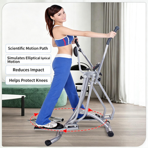 Nouveauté : Elliptique pliable portable pour usage domestique avec écran LCD, cadre en acier, capacité de 400 lb - Product Image 6