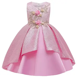 Nouveau modèle de robe de princesse pour bébé fille de 3 à 8 ans robes de mariage élégantes pour enfants et filles vêtements à fleurs pour filles