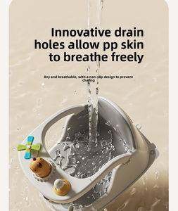 Bañera Portátil para Bebés Summer Infants, Gris, Antideslizante, con Ventosas de TPE, Ajustable, con Soporte para Aprender a Sentarse, para Recién Nacidos y Niños Pequeños - Product Image 5