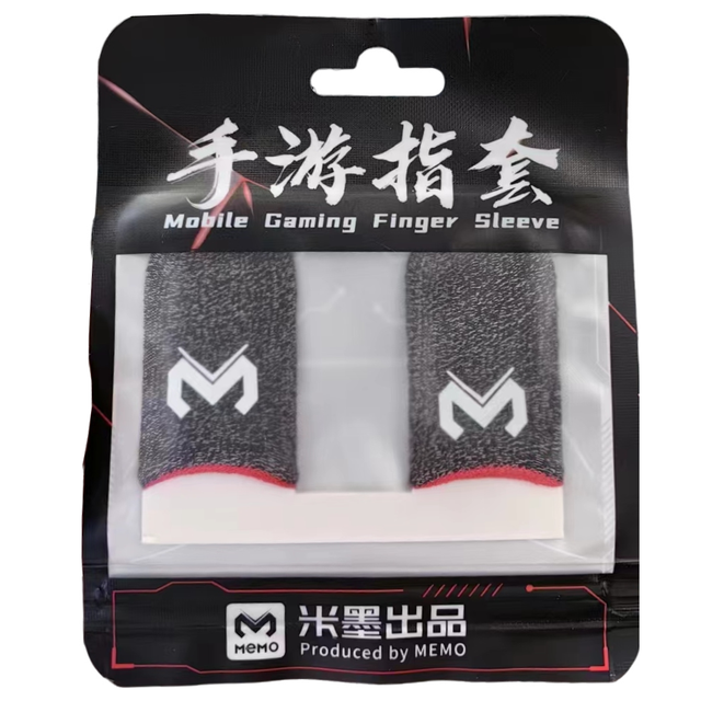 MEMO Good Quality and High Sensitivity Silver Fiber Cloth Anti-sweat Mobile Phone Game Thumb Finger Gloves Sleeves for PUBG