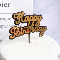 Backdekorationen für Kuchen, Ins-Style Mehrfarbige Doppelschichtige Acryl-Kuchenaufsätze, Party-Kuchendekoration