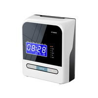 Machine de pointage des présences thermique |   Horloge pointeuse de pointage de présence avec écran LCD en anglais, conception durable, contrôle précis des employés