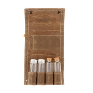 <b>Camping</b> Folding Seasoning Bottle Storage Bag, Large Capacity Canvas Glass Bottle and Jar Storage Bag, <b>BBQ</b> Bag - Product Image 5