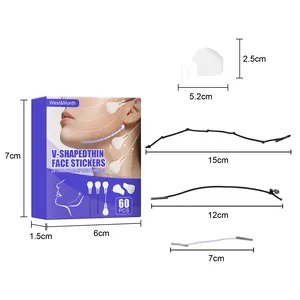 V-Vormige Dunne Gezichtssticker Gezicht Schoonheid Make-Up Pe + Pet Face Lifting Patch Onzichtbaar