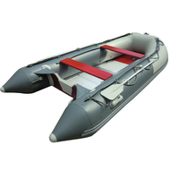 Mini bateau de pêche gonflable vert avec noir