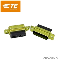 Connecteur de retenue de câble D-Sub TE 205206-9 AMP à 15 broches, à sertir, d'origine