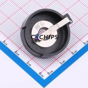 BS-2402-DJ-0B Button & Strip Battery Connector Through hole Component (THT) Connector Battery Holder CR2477 Phosphor Bronze Tin - Product Image 1
