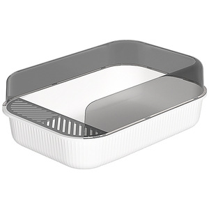 Bac à litière Semi-fermé King-size anti-éclaboussures, <span class=keywords><strong>toilettes</strong></span> pour chats, fournitures, bac à litière - Product Image 1