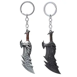 Wholesale High Quality God Of War Knife Keychain Axe Weapon Model Pendant Wholesale
