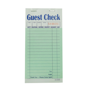 YM-G6000 màu xanh lá cây nhà hàng Sổ Ghi Chép Sách Hai Miếng carbon tấm bồi bàn đặt hàng cuốn sách cao cấp giấy & bìa in - Product Image 3