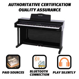 <span class=keywords><strong>KERID</strong></span> Instrumento Musical Chino, Piano de 88 Teclas, Teclado de Piano con Martillo Pesado, Grado Profesional, Piano Eléctrico Digital Inteligente para el Hogar - Product Image 2