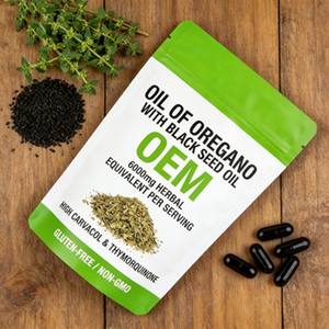 Huile d'origan certifiée ISO en vrac, à base de carvacrol, favorise la santé intestinale et la défense immunitaire, capsules molles végétaliennes pour adultes - Product Image 2