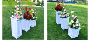 Nouveaux accessoires de mariage fendu PVC <span class=keywords><strong>colonne</strong></span> carrée route plomb <span class=keywords><strong>colonne</strong></span> romaine européenne toile de fond support pour fête d'anniversaire - Product Image 5