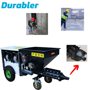 Machines à projeter du mortier avec mélangeur, pulvérisateur de mortier de ciment, machine à projeter de la plâtre pour les applications de construction professionnelles - Product Image 1