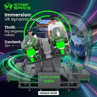 Simulateur de moto VR commercial pour 2 joueurs, machine d'arcade à mouvement pour parcs d'attractions, FEC et centres de divertissement