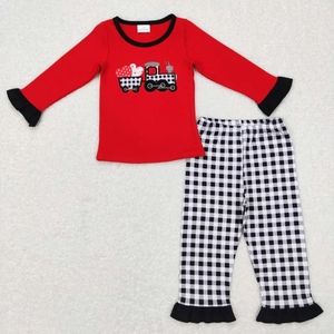 Conjunto de Pijama sin Mangas de Spandex/Poliéster Ecológico para Mujer, Diseño Vaquero, Be My Valentine - Product Image 3