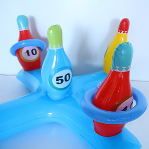 Vendita calda gonfiabile Bowling Set gioco all'aperto giocattolo <span class=keywords><strong>per</strong></span> i <span class=keywords><strong>bambini</strong></span> comprende anello e perni - Product Image 4