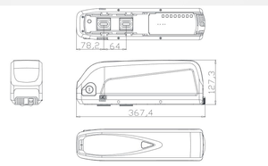 Bon prix vélo électrique <span class=keywords><strong>48v</strong></span> <span class=keywords><strong>16ah</strong></span> tube li-ion batterie avec cellule LG - Product Image 3