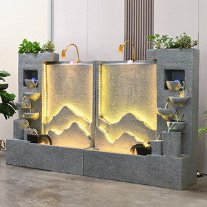 Nouvelle Fontaine Murale Extérieure en Ciment pour Jardin, Cascade <span class=keywords><strong>D</strong></span>écorative de Luxe pour Cour et Hall <span class=keywords><strong>d</strong></span>'Entrée - Product Image 5