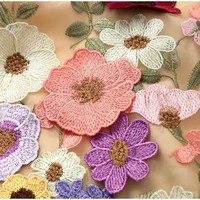 2025 printemps soirée dame Vestido demi col haut à manches longues robes broderie florale élégant luxe femmes Mini robe