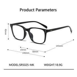 Nuevas <span class=keywords><strong>gafas</strong></span> ópticas de moda con montura cuadrada TR90 de alta calidad, unisex, personalizadas, con filtro de luz azul. - Product Image 3