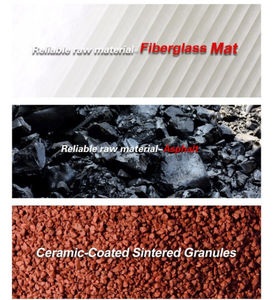 Bardeaux d'asphalte en fibre de verre bon marché Tuiles stratifiées Toit imperméable durable pour maison Villa Chalet Resort - Product Image 6
