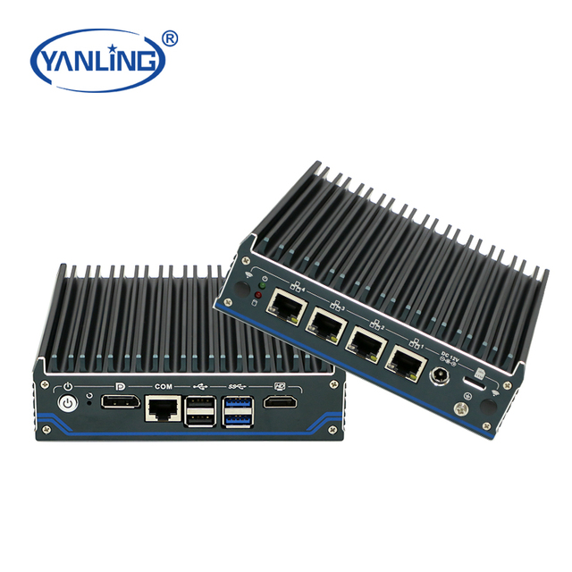 Mini Pfsense Router J6412 with Built-in Firewall VPN Support and Wireless Connectivity Capabilities Industrial CN Plug