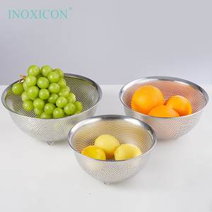 Nouveau passoire de <span class=keywords><strong>cuisine</strong></span> en acier inoxydable 304 avec fonction de drainage, compatible lave-vaisselle et four - Product Image 3