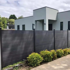 Sıcak satış açık dekoratif WPC kompozit çit evler için su geçirmez ve yanmaz teras gizlilik çit - Product Image 6