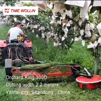 Orchard King 300 Tondeuse à fléaux Hydraulique Arbre Latéral Undertree Mulcher Swing Arm pour Vignobles Vergers Doté d'une Boîte de Vitesses Essentielle