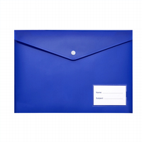 Enveloppe de taille A4, sac à lime à pression en plastique étanche pour l'école, sacs à documents transparents, porte-documents