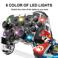Manette de jeu Switch Wireless BT Handle Programming Function 7 Color Magic Lantern Game Controller