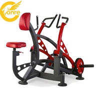 Machine à ramer commerciale pour salle de sport, appareil de musculation robuste en acier avec coussin de poitrine et poignées ergonomiques