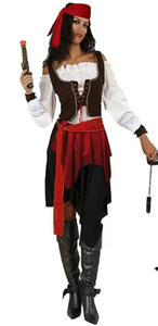 Costumes de fête pour hommes et femmes, costumes de pirates, costumes de buccaniers, cosplay d'Halloween, service ODM, polyester, <span class=keywords><strong>noir</strong></span>, taille adulte. - Product Image 4
