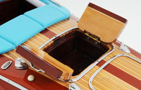 Riva Triton-Barco de velocidad de alta calidad, modelo de madera pintado l60-vietnam, artesanía, decoración del hogar, madera de cedro