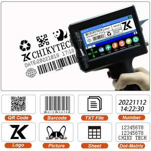 Imprimante jet d'encre <span class=keywords><strong>portable</strong></span> mini 7,4 V à écran tactile 4,3 pouces, séchage rapide, 12,7 mm, pour petites séries, prix usine - Product Image 4