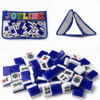 Sac de rangement portable en PVC pour tuiles de Mahjong, étui de voyage léger et étanche avec fermeture éclair pour jeu de Mahjong américain