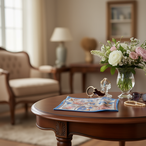 Foulard Quadrato Floreale Mini 70x70cm in Seta, Accessorio Moda Donna - Product Image 2