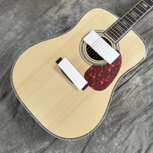 New Solid Spruce <b>Top</b> Glossy Acoustic Guitar D Type 45 Model 41" Abalone Inlaid Abalone Binding 20 Fret NO EQ - Product Image 1