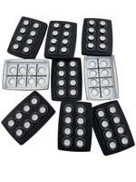 Clavier à boutons en caoutchouc silicone élastique personnalisé OEM, moulé par compression, pour contrôle automobile, marque United, vente chaude