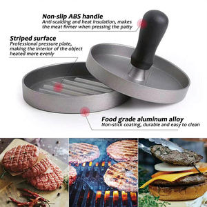 Prensa para <span class=keywords><strong>Hamburguesas</strong></span> Antiadherente de Aluminio, Molde para Carne de Hamburguesa, Accesorios para Parrilla de Barbacoa, Prensa para <span class=keywords><strong>Hamburguesas</strong></span> - Product Image 4