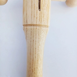 Wholesale Natural Wood Self Rattle Tube Double Ball Hand Shaker For Kindergarten <b>Music</b> Classroom Teaching Aid - Product Image 3