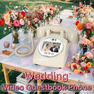 Meilleur <span class=keywords><strong>prix</strong></span> : Téléphones filaires 1080P pour mariages, enregistreur audio et vidéo pour livre d'or vidéo de <span class=keywords><strong>mariage</strong></span> - Product Image 3