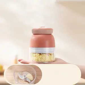 Mini 250ml Electric kitessensu premium garlic press garlic mincer set Ginger Masher Machine Chili Vegetable grinder Crusher